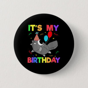 Badge Rond 5 Cm Dandys World Pebble Décoration Anniversaire Pour E