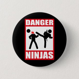 Badge Rond 5 Cm Danger Ninjas