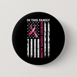 Badge Rond 5 Cm Dans Cette Famille, Personne Ne Lutte Seul Cancer