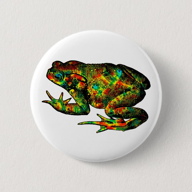 BADGE ROND 5 CM DANS LA FORÊT TROPICALE (Devant)