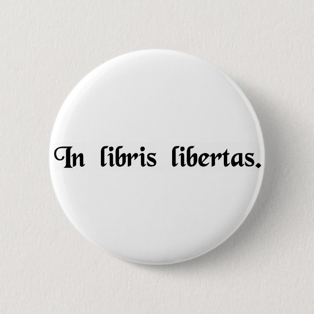 Badge Rond 5 Cm Dans la liberté de livres (Devant)