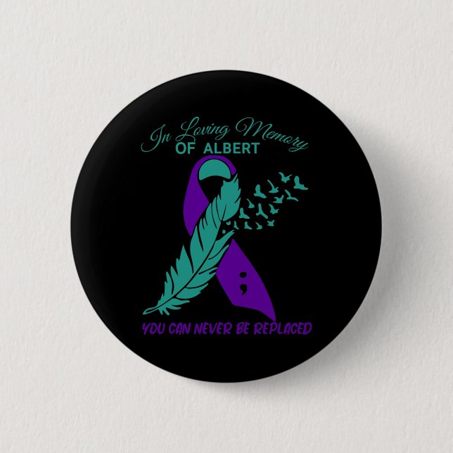 Badge Rond 5 Cm Dans l'amour Mémoire Prévention Suicide (Devant)