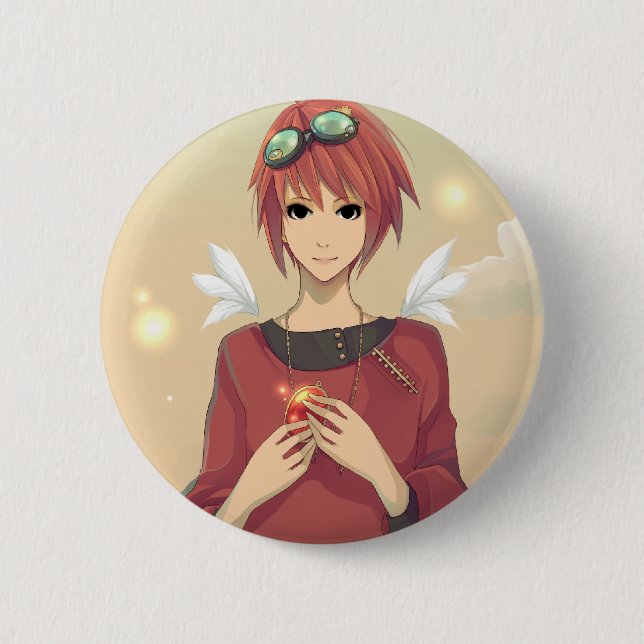 Badge Rond 5 Cm Dans le croc + Voleur (Devant)