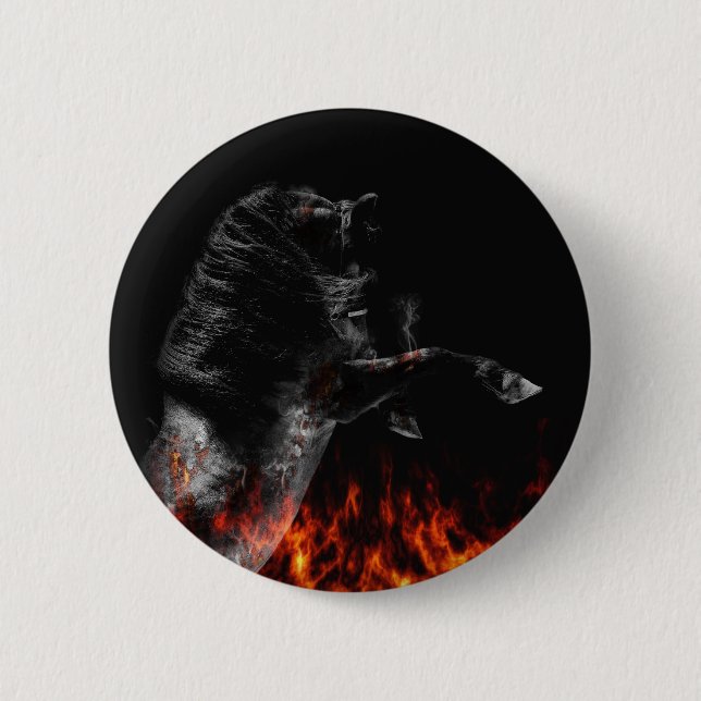 Badge Rond 5 Cm Dans le feu (Devant)