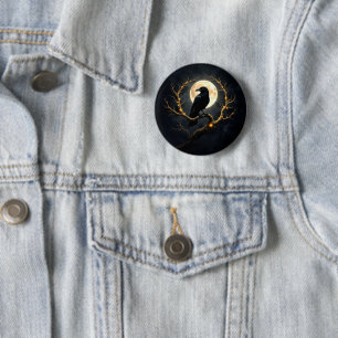 Badge Rond 5 Cm Dans les ténèbres de la nuit” – Le messager silenc
