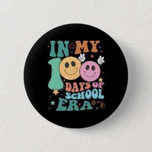 Badge Rond 5 Cm Dans Mes 100 Jours De L'Ère Scolaire Enseignants E