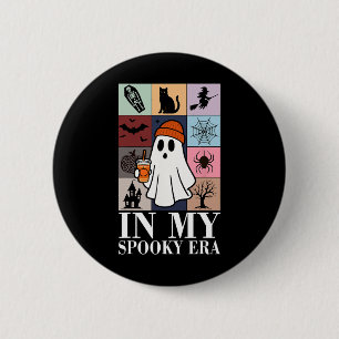 Badge Rond 5 Cm Dans Mon Époque Éffrayante Mignonne Fille Costumée