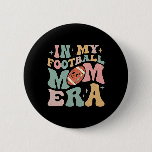 Badge Rond 5 Cm Dans Mon Football Maman Era Fun Retro Halloween Sp