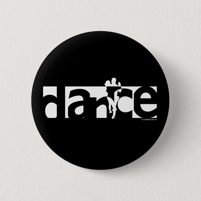 Badge Rond 5 Cm Danse (Devant)