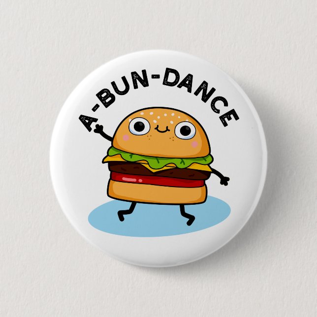 Badge Rond 5 Cm Danse amusante Danseuse Danseuse Burger Pun (Devant)