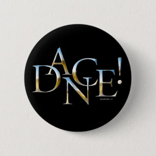 Badge Rond 5 Cm Danse ! (Chrome)