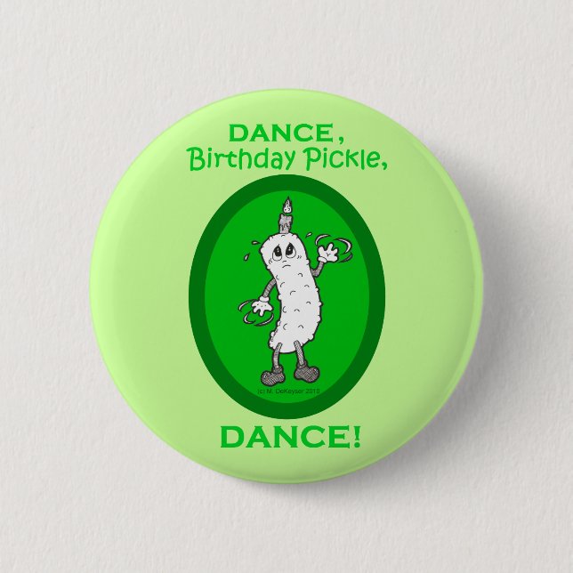 Badge Rond 5 Cm Danse, conserves au vinaigre d'anniversaire, danse (Devant)