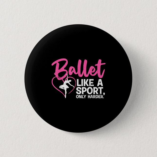 Badge Rond 5 Cm Danse cool Ballet Art Pour Femmes Hommes Ballet Da (Devant)