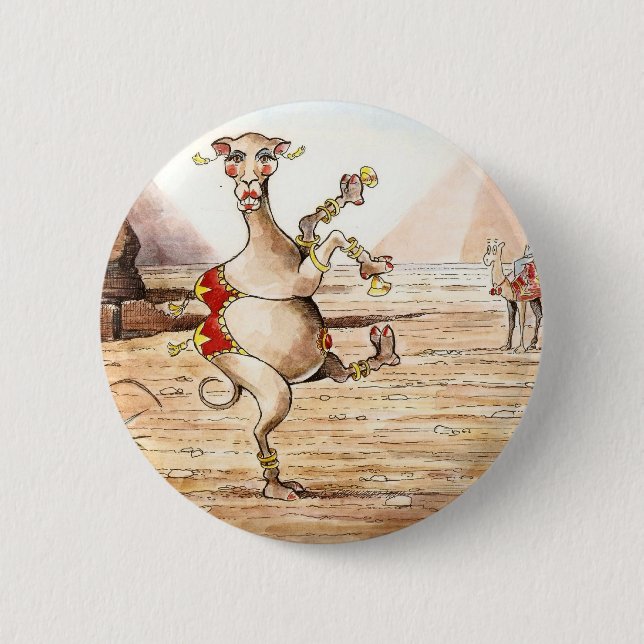Badge Rond 5 Cm Danse de chameau (Devant)