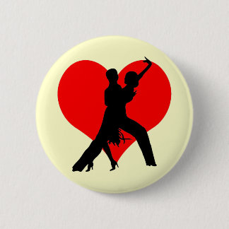 Badge Rond 5 Cm Danse de coeur