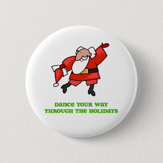Badge Rond 5 Cm Danse de DanceChick Père Noël