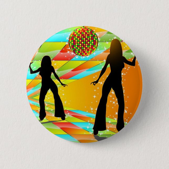 Badge Rond 5 Cm Danse de disco (Devant)