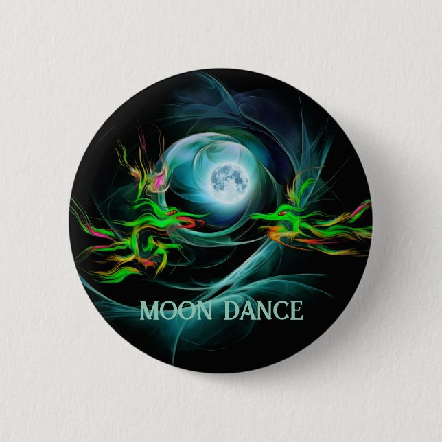 Badge Rond 5 Cm Danse de la Lune du Dragon (Devant)