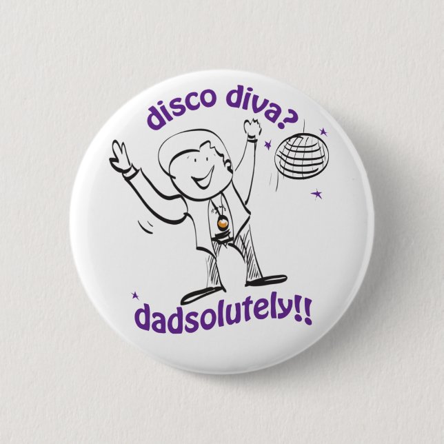 Badge Rond 5 Cm Danse de papa (Devant)