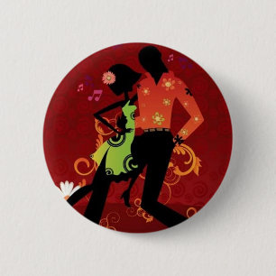 Badge Rond 5 Cm Danse de Salsa