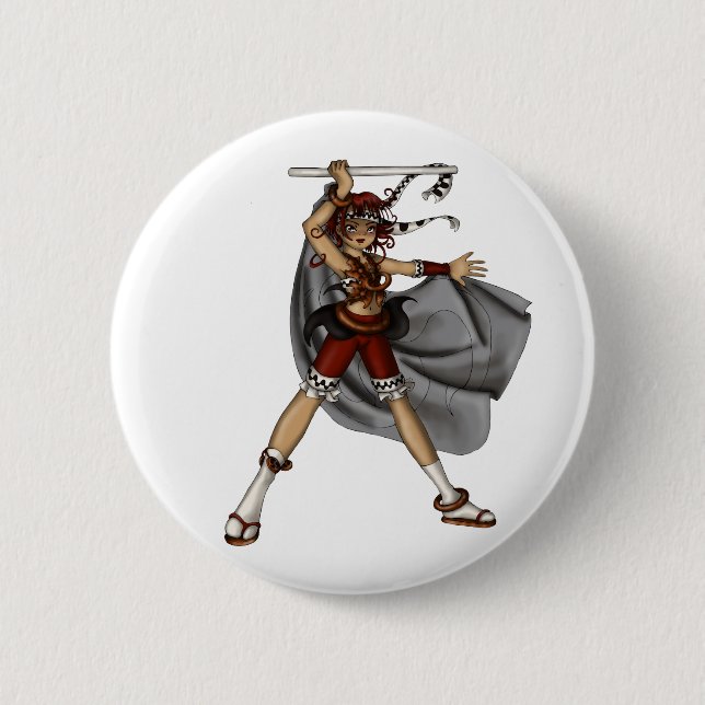 Badge Rond 5 Cm Danse de tambour (Devant)