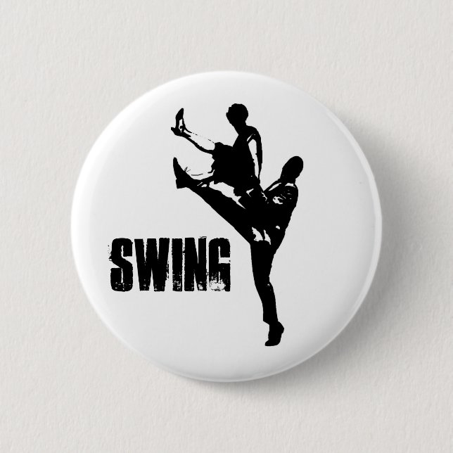 Badge Rond 5 Cm Danse d'oscillation (Devant)