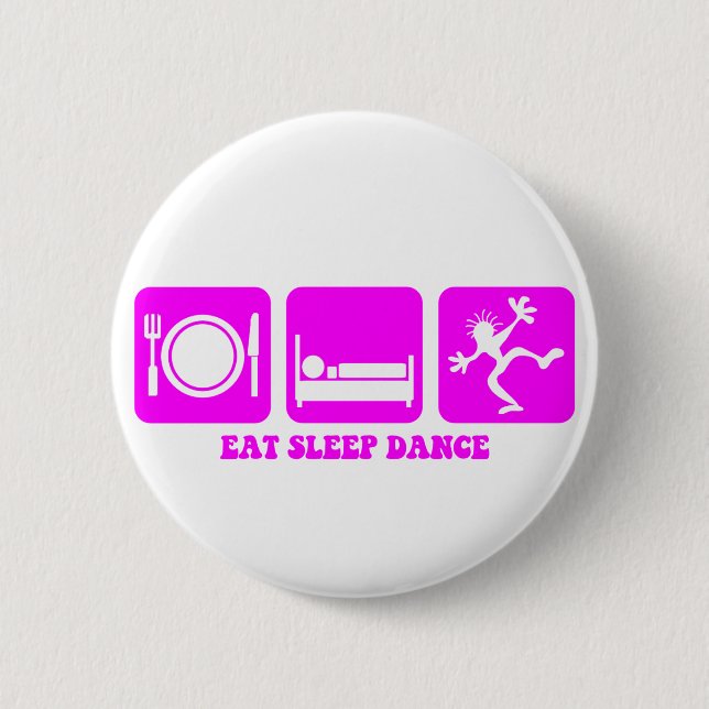Badge Rond 5 Cm Danse drôle (Devant)