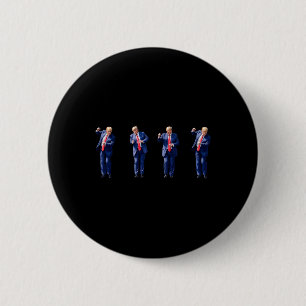 Badge Rond 5 Cm Danse drôle de Trump dansant comme un criminel Vot