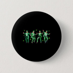 Badge Rond 5 Cm Danse drôle de Trump Saint-Patrick's Day Lmn Panie