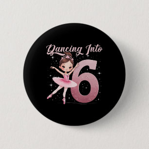 Badge Rond 5 Cm Danse En 6 Fête Anniversaire Ballet Girls