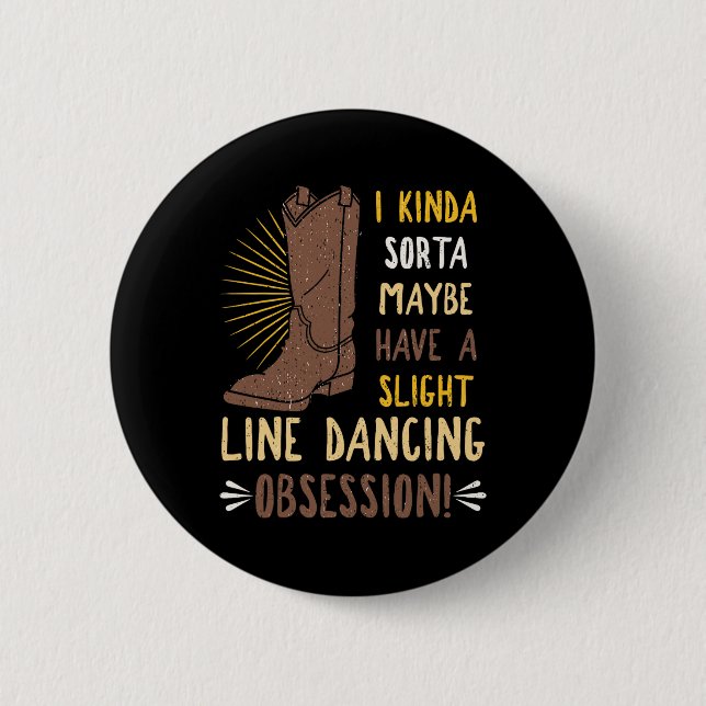 Badge Rond 5 Cm Danse en ligne Danseur de groupe chorégraphié Cade (Devant)