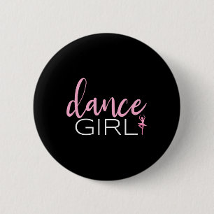 Badge Rond 5 Cm Danse Fille Danser Ballerina Ballet Danseuse Don P
