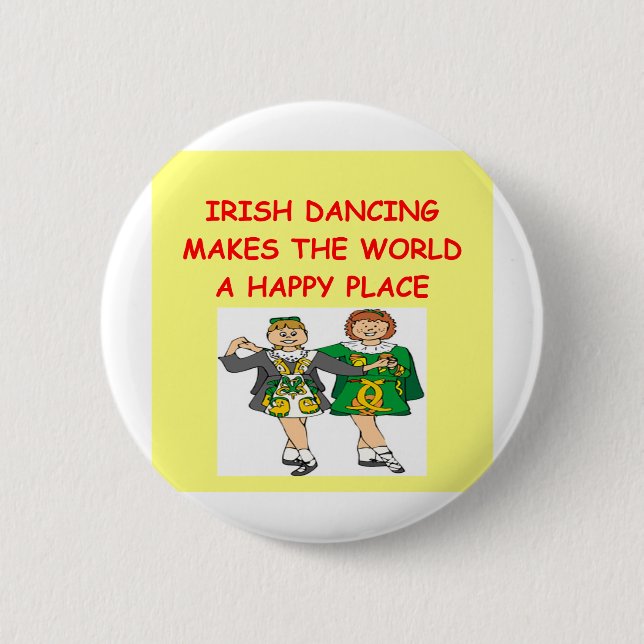 Badge Rond 5 Cm danse irlandaise (Devant)