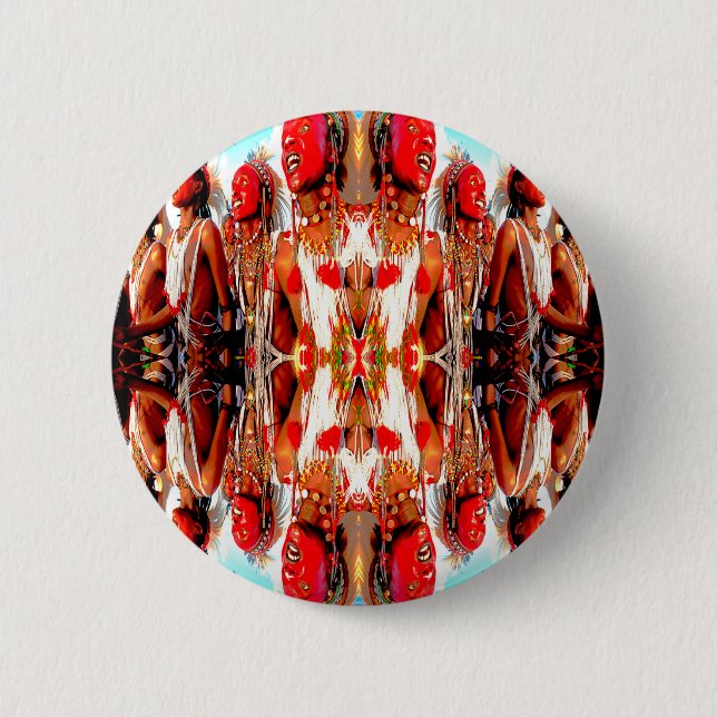 Badge Rond 5 Cm Danse tribale (Devant)