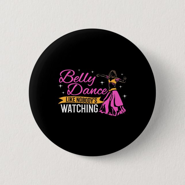 Badge Rond 5 Cm Danse ventre professionnel Hip Belly Dancer Pro Be (Devant)