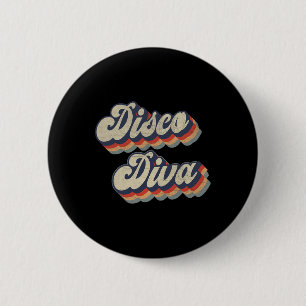 Badge Rond 5 Cm Danse vintage Retro les années 70 80s Party Disco