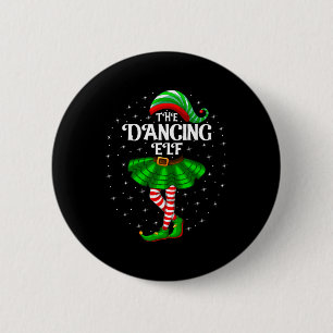 Badge Rond 5 Cm Danser Elf Noël Famille Faire correspondre les fem
