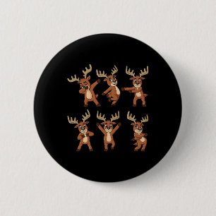 Badge Rond 5 Cm Danser Reindeer Dance Challenge Christmas Boys Gi
