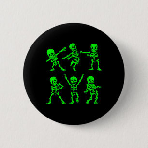 Badge Rond 5 Cm Danser Skeletons Danser Défi Fille Garçons Enfants