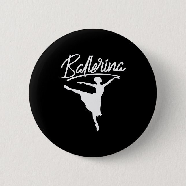 Badge Rond 5 Cm Danseur de Ballerina (Devant)