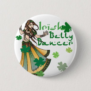Badge Rond 5 Cm Danseur du ventre irlandais