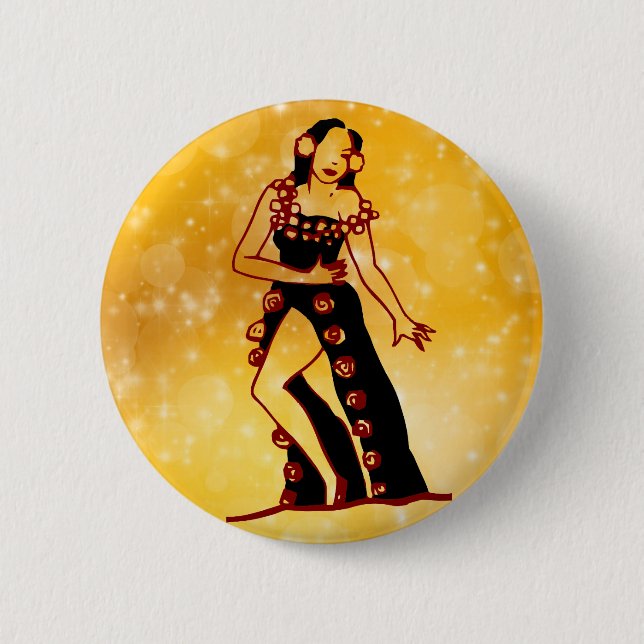 Badge Rond 5 Cm Danseur flamenco (Devant)