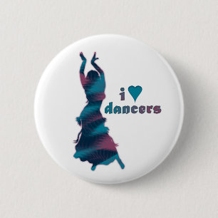 Badge Rond 5 Cm Danseur *Porcha*