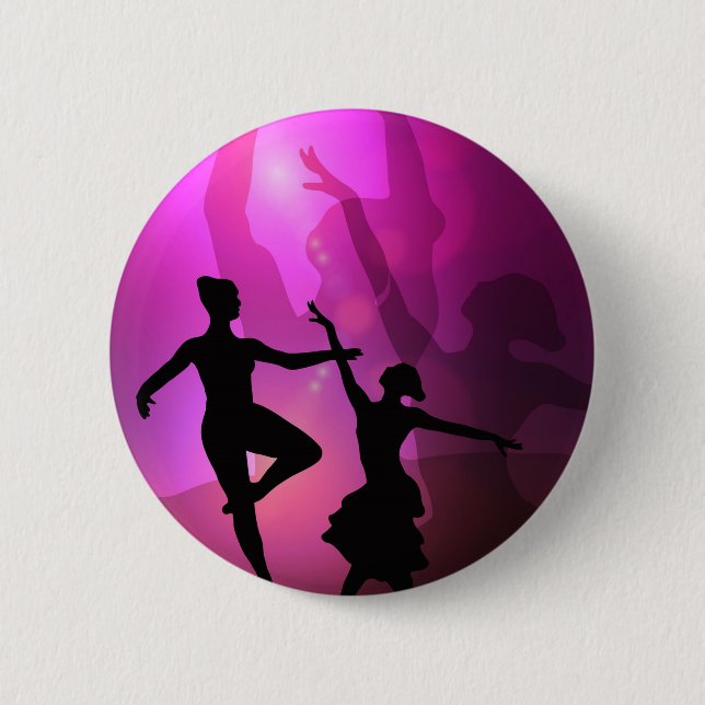 Badge Rond 5 Cm Danseurs de ballet (Devant)