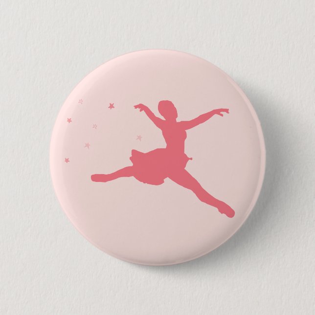 Badge Rond 5 Cm Danseuse de ballerine (Devant)