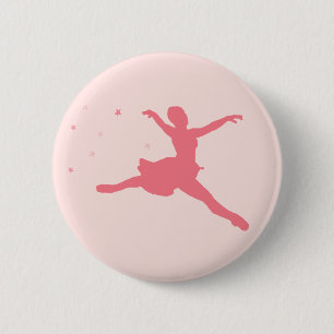 Badge Rond 5 Cm Danseuse de ballerine
