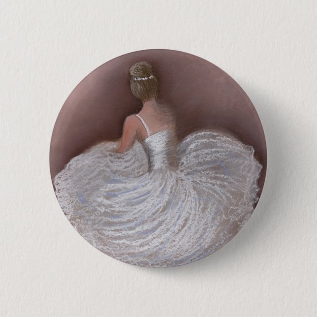 Badge Rond 5 Cm danseuse de ballet (Devant)