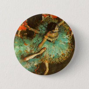 Badge Rond 5 Cm Danseuse de ballet Danseuse verte Danseuse Degas P