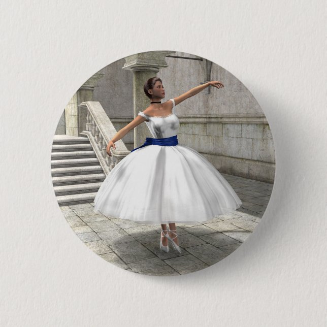 Badge Rond 5 Cm Danseuse de Degas (Devant)