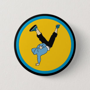 Badge Rond 5 Cm danseuse Hip hop de rue